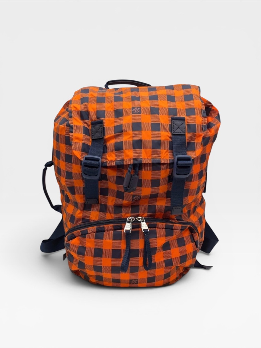 Louis Vuitton Damier Aventure Backpack orange Navy Blue